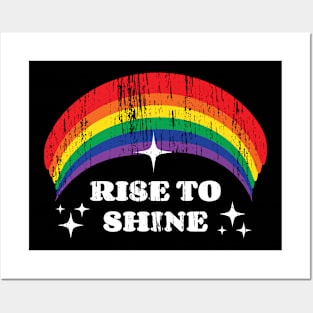 Pride Month Merchandise v 6 "Rise To Shine" Posters and Art